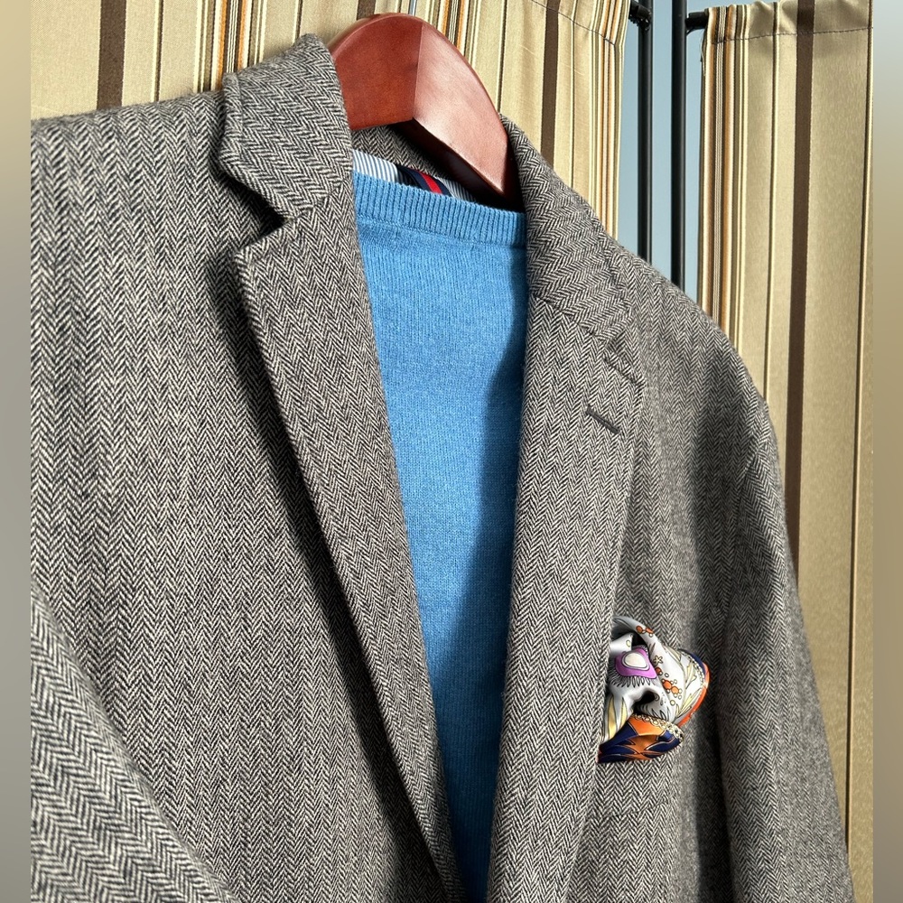 Men’s Herringbone fully lined blazer
